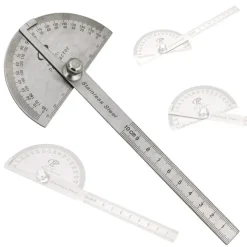 GONIOMETRO ROTATIVO PER MISURAZIONE DEGLI ANGOLI SCALA GRADUATA 10CM ROTANTE