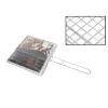 GRATICOLA GRIGLIA BARBECUE DOPPIA IN FERRO GRIGLIATA PESCE ARROSTO 21.5 X 19.5CM