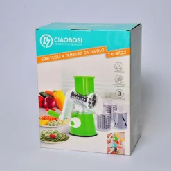 GRATTUGIA A TAMBURO MANUALE PER CUCINA CASA DA TAVOLO TRITATUTTO AFFETTA TX-9722