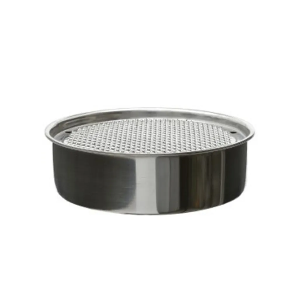 GRATTUGIA PER FORMAGGIO VERDURE IN ACCIAIO INOX CON CONTENITORE 18 CM
