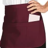 GREMBIULE CORTO CON TASCHE CAMERIERE PARAVANTI PUB BAR BARMAN DAVANTINO