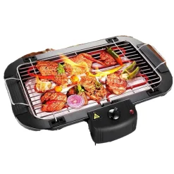 GRIGLIA ELETTRICA 2000 W BARBECUE GRILL BISTECCHIERA BBQ GIARDINO Q-BBQ6 JY-06