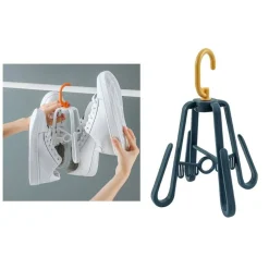 GRUCCIA PER SCARPE PIEGHEVOLE PORTASCARPE APPENDINO GANCIO MULTIFUNZIONALE