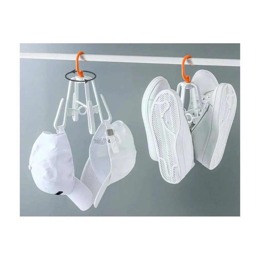 GRUCCIA PER SCARPE PIEGHEVOLE PORTASCARPE APPENDINO GANCIO MULTIFUNZIONALE