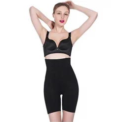 GUAINA CONTENITIVA MODELLANTE PANCIA GAMBE NERA SLIM TAGLIA L/XL PANTALONCINO ELASTICO