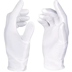 GUANTI IN COTONE BIANCO PER ASSORBIMENTO CREMA MANI PELLE SECCA SENSIBILE IDRATA