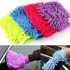 GUANTO MICROFIBRA PULIZIA LAVAGGIO AUTO CUCINA BAGNO UFFICIO CASA POLVERE LUCIDA