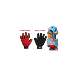 GUANTO SPAZZOLA CARDATORE ELIMINA PELI CORTI E LUNGHI PER CANE GATTO GLOVE TOUCH