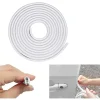GUARNIZIONE PORTA AUTO GOMMA PORTIERA STRISCIA PROTEZIONE UNIVERSALE 5 MT BIANCA