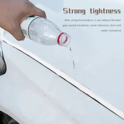 GUARNIZIONE PORTA AUTO GOMMA PORTIERA STRISCIA PROTEZIONE UNIVERSALE 5 MT BIANCA