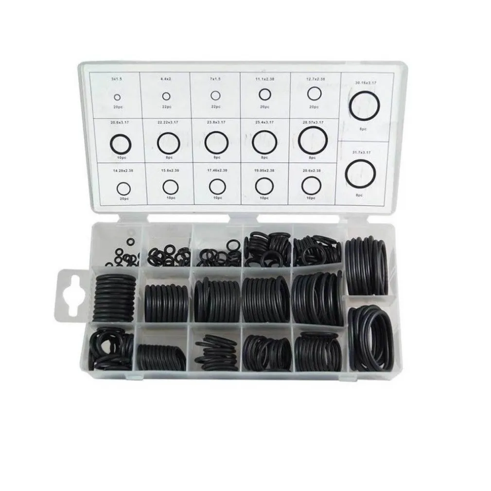 GUARNIZIONI IN GOMMA 222pz VARIE MISURE ASSORTIMENTO GUARNIZIONE - ORING -