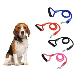 GUINZAGLIO A CORDA CANI TAGLIA PICCOLA E MEDIA 114 CM CON MOSCHETTONE