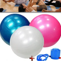 GYMBALL PALLA PER ESERCIZI ADDOMINALI YOGA PILATES FITNESS PALESTRA DIAM. 55CM