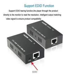 HDMI EXTENDER ETHERNET CAVO DI RETE LAN OVER CAT6 60 METRI HDMI 3D FULLHD 1080P