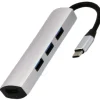 HUB ADATTATORE USB-C ULTRA SLIM 1 X MICRO USB RICARICA 3 X PORTE USB 3.0