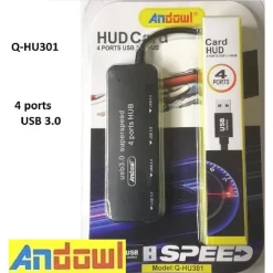 HUB MULTIPLO 4 PORTE USB 3.0 SUPER VELOCE COMPUTER CON CONNETTORE USB Q-HU301