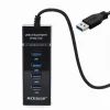 HUB USB 3.0 4 PORTE MULTIPRESA PORTATILE SDOPPIATORE VELOCITA' 4.8 GBPS HUB3-4U