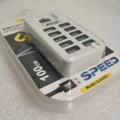 HUB USB 2.0 ALTA VELOCITÀ ESTENSORE A 10 PORTE USB COMPUTER CAVO 100CM Q-HU801