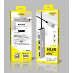 HUB USB 3 PORTE USB3.0 + 1 SLOT MICRO SD PORTATILE DISSIPAZIONE DEL CALORE Q-T89