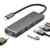 HUB USB TYPE-C 5 IN 1 HDMI 4K COMPATIBILE CON THUNDERBOLT 3 MULTIFUNZIONE Q-HU90
