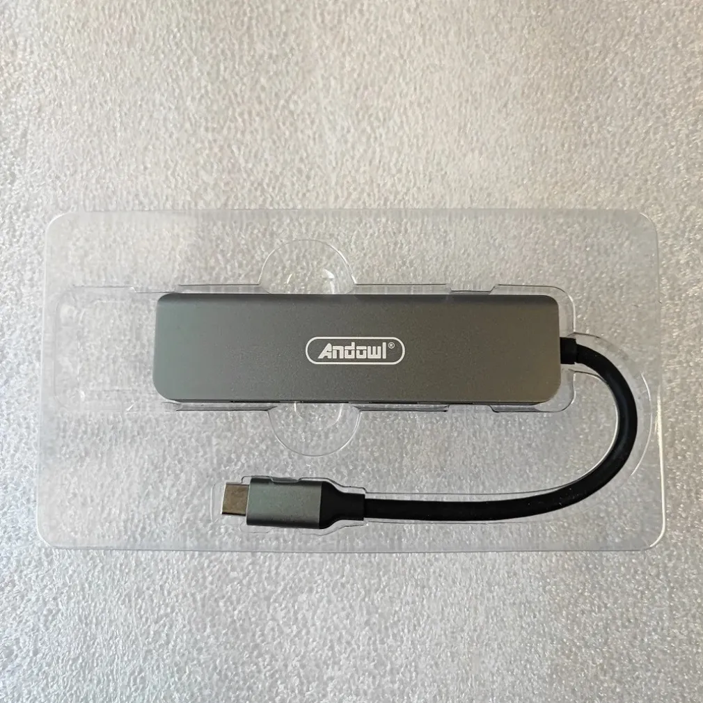 HUB USB TYPE-C 5 IN 1 HDMI 4K COMPATIBILE CON THUNDERBOLT 3 MULTIFUNZIONE Q-HU90