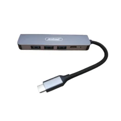 HUB USB TYPE-C 5 IN 1 HDMI 4K COMPATIBILE CON THUNDERBOLT 3 MULTIFUNZIONE Q-HU90