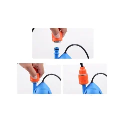 IDROPULITRICE 12 VOLT 80W CON PISTOLA TUBO FLESSIBILE 3MT 4.5L/min A IMMERSIONE