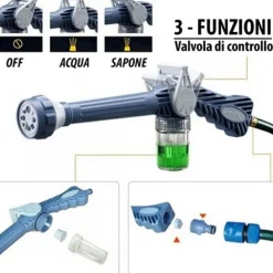 IDROPULITRICE EZ JET WATER CANNON CON 3 MODALITA' DI CONTROLLO