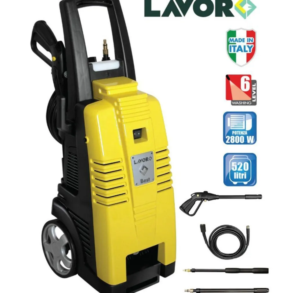 IDROPULITRICE LAVOR GIANT 28 CARRELLATA PULIZIA AUTO CASA GIARDINO 2800W 160bar