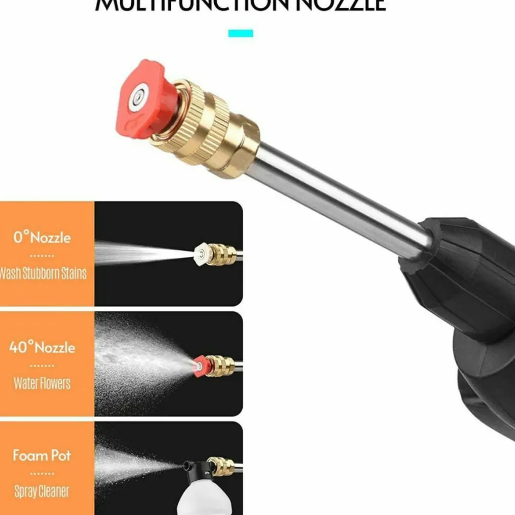 IDROPULITRICE PORTATILE MULTIUSO A BATTERIA 48V AD ACQUA ALTA PRESSIONE PER BARCA