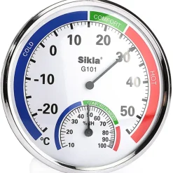 IGROMETRO TERMOMETRO ANALOGICO INTERNO ESTERNO MISURA TEMPERATURA UMIDITA' CASA