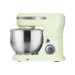 IMPASTATRICE PLANETARIA DA CUCINA 1000W 5LT CON COPERCHIO PARASCHIZZI 3 GANCI 6 VELOCITÀ