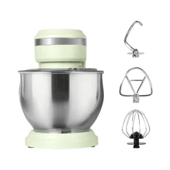 IMPASTATRICE PLANETARIA DA CUCINA 1000W 5LT CON COPERCHIO PARASCHIZZI 3 GANCI 6 VELOCITÀ