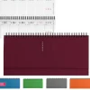 IN AGENDA ANNO SETTIMANALE SPIRALE DIARIO 30X15CM RIGIDA DA TAVOLO VARI COLORI