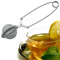 INFUSORE PER TE' THE TISANA A SFERA CON PINZA PROFESSIONALE IN ACCIAIO TISANIERA
