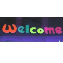 INSEGNA LUMINOSA A LED CON LOGO SCRITTA WELCOME PER LOCALI ATTIVITà COMMERCIALI