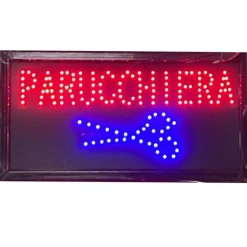 INSEGNA LUMINOSA A LED PER PARRUCCHIERI SALONE BELLEZZA CON SCRITTA PARRUCCHIERA