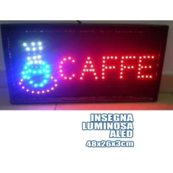INSEGNA LUMINOSA INSEGNE LUMINOSE A LED CON SCRITTA CAFFE CAFFè CAFFE'