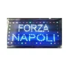 INSEGNA LUMINOSA INSEGNE LUMINOSE A LED CON SCRITTA FORZA NAPOLI