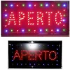 INSEGNA LUMINOSA INSEGNE LUMINOSE A LED CON SCRITTA APERTO PER LOCALI COMMERCIAL