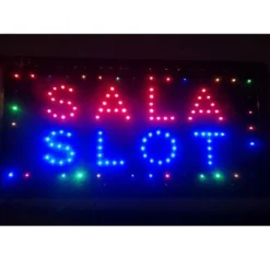 INSEGNA LUMINOSA INSEGNE LUMINOSE A LED CON SCRITTA SALA SLOT