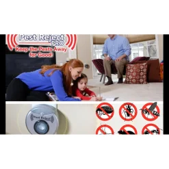 INSETTICIDA REPELLENTE ELETTRICO AD ULTRASUONI SCACCIA INSETTI RODITORI BLATTE