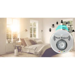 INSETTICIDA REPELLENTE ELETTRICO AD ULTRASUONI SCACCIA INSETTI RODITORI BLATTE