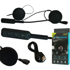 INTERFONO BLUETOOTH IMPERMEABILE PER CASCO MOTO MP3 BT MICROFONO AURICOLARI