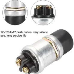 INTERRUTTORE AVVIAMENTO MOTORE CLACSON PULSANTE SPST 50A 12V PER AUTO BARCA MOTO