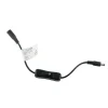 INTERRUTTORE PER STRIP STRISCIA LED CONNETTORE DC 12V-24V 12A PULSANTE S-12V-02