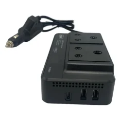 INVERTER DI ALIMENTAZIONE AUTO 300W CON 2 PORTE USB PER CARICABATTERIE Q-CC8200