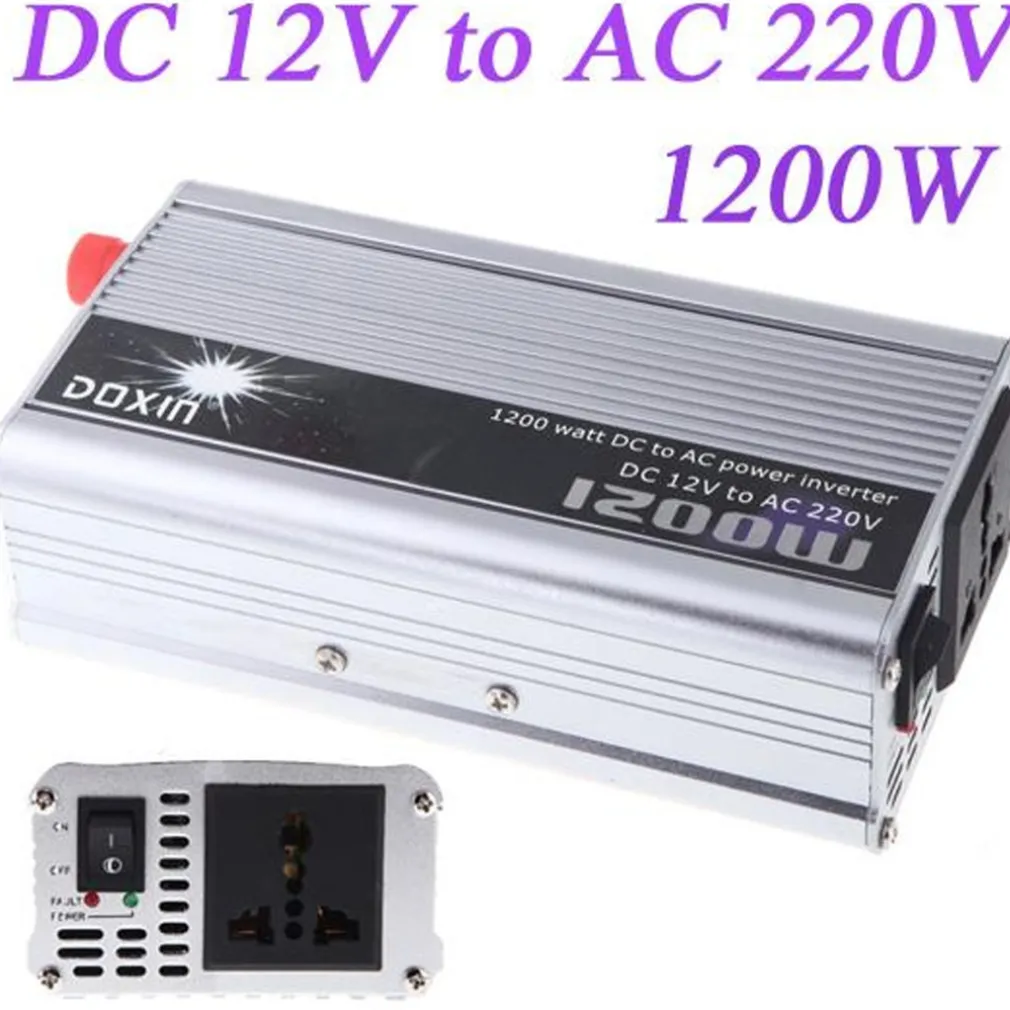 INVERTER POTENZA 1200 WATT EFFETTIVI CONVERTITORE DA 12V A 220V TRASFORMATORE