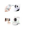 IP CAMERA TELECAMERA RISOLUZIONE 1080P HD 3 ANTENNE P3P ROTAZIONE WIFI WEB AUDIO