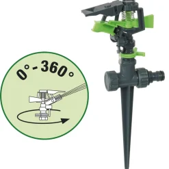 IRRIGATORE A BATTENTE IRRORATORE INNAFFIATORE ANNAFFIARE A SEZIONE SU PICCHETTO